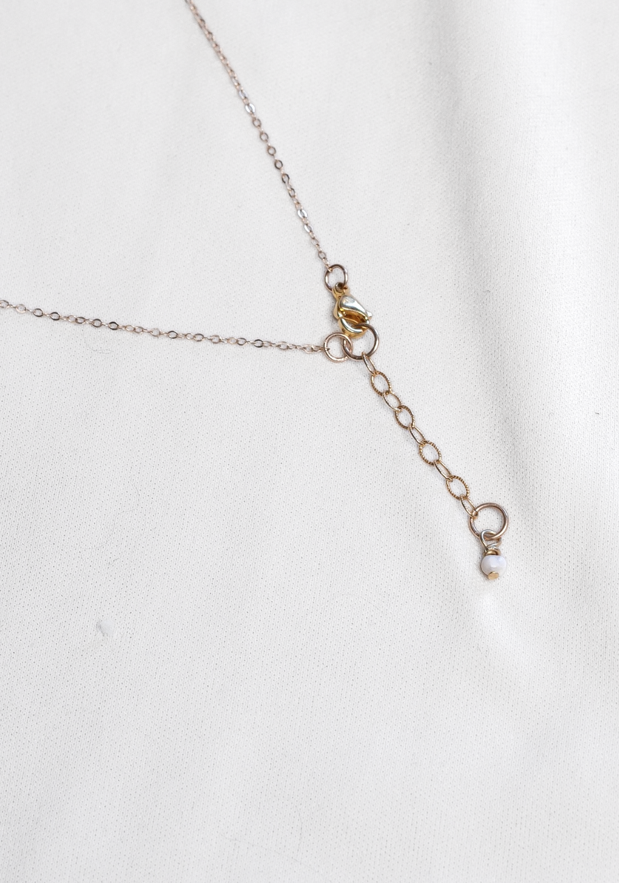 14k Gold Filled Simple Pearl Necklace June Birthday | Bridal Jewelry